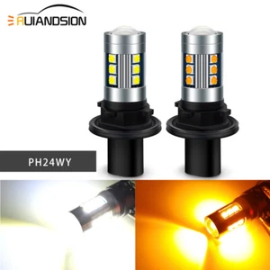 2PCS PH24WY 3030 LED 10-30V Automotive Fendinebbia Faro Luci Di Marcia Diurna - Imagen 1 de 11