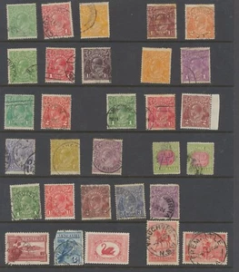 Australia Stamps 1914-1936 SG20/247/8;56/7;59;59a;61/3;76/81;86/7;89;90;92;.... - Picture 1 of 2
