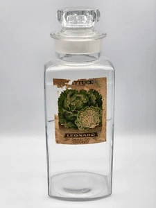 Antico Barattolo General Country Store Espositore Leonard Semi Farmacia Coperchio Terra 12" - Foto 1 di 20