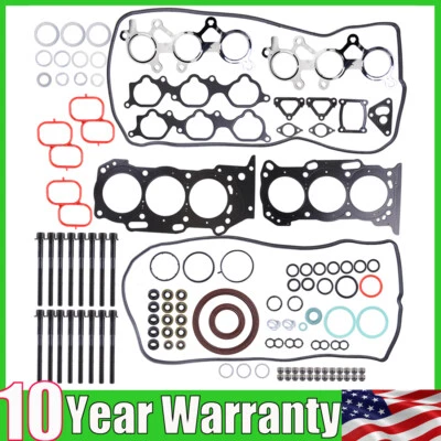 Juego de pernos de junta de culata de 3,5 L para Toyota Camry Sienna Lexus ES350 05-16 2 GRFE Foto 1 de 4