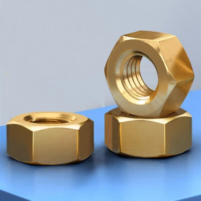 Messing Sechskantmuttern H59 Metrisch Mutter M1.4 M2 M3 M4 M5 M6 M8 M10 bis M24 - Bild 1 von 4