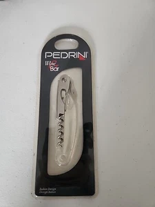 Pedrini Wine Bar 7824 Pocket Corkscrew W Clear Acrylic Handle - Picture 1 of 8