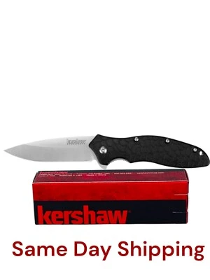 Kershaw Oso Sweet 辅助开刀 3.05 英寸黑色 8Cr13MoV 滴点 - 1830 — 第 1/4 张图片