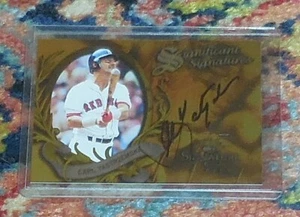 CARL YASTRZEMSKI - 1997 DONRUSS SIGNATURE SERIES AUTOGRAPH 1880/2000 - LOOK! - Picture 1 of 2