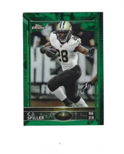 2015 Topps Chrome Green Refractors #78 C.J. Spiller  NEW ORLEANS  SAINTS - Picture 1 of 1