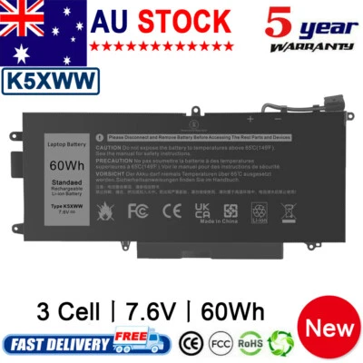 K5XWW Battery for Dell Latitude 5289 7389 7390 2-in-1 X49C1 0X49C1 71TG4 60Wh - image 1 of 4