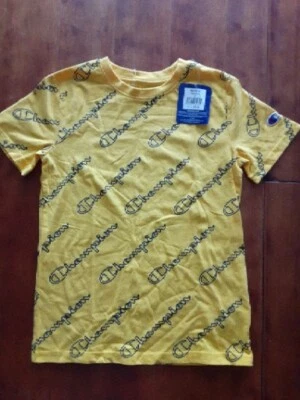 Champion Big Boys Camiseta de Verano EQUIPO DORADO Amarillo Talla PEQUEÑO Foto 1 de 4