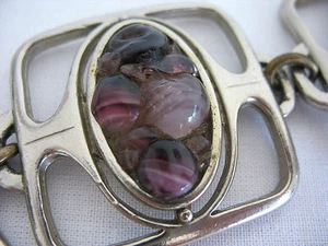 Schönes altes Armband bezeichnet Austria mit Amethysten - Bild 1 von 1