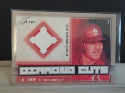 2003 Flair Diamond Cuts Jerseys JD Drew #DC-JD - Image 1 of 2