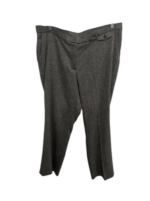 Pantalones de vestir Investments frente plano gris talla grande 20W carrera negocios informales Foto 1 de 4