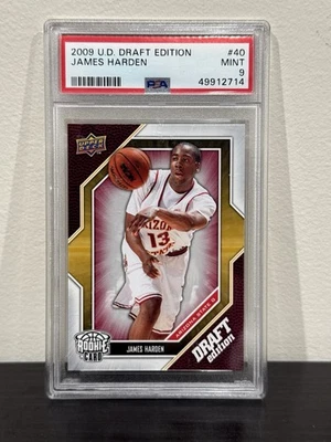 2009-10 Upper Deck Draft Edition James Harden #40 PSA 9 MINT Rookie RC - Image 1 of 2