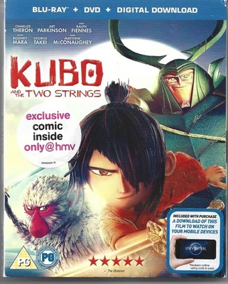 Kubo & The Two Strings - Blu-Ray + DVD - 2017 - In Slipcase - UK FREEPOST - Image 1 of 2