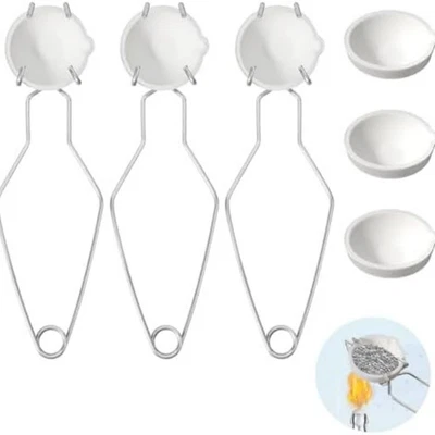 9 Pcs Crucibles for Melting Metal Kit, 6 Ceramic Quartz Crucibles, 3 Pcs... - Image 1 of 4