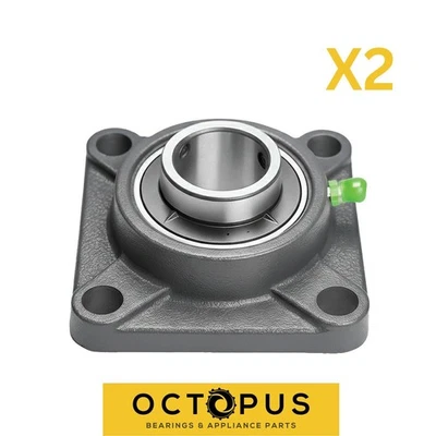 Cojinete de brida UCF209-28 1-3/4" diámetro 4 pernos autoalineable 2 piezas Foto 1 de 4