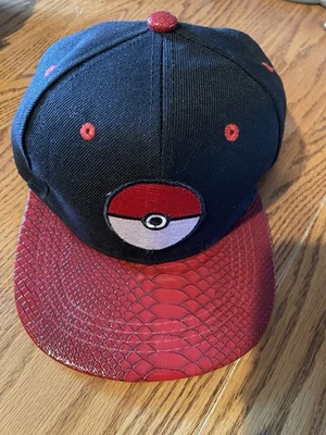 Raro Pokemon Juvenil Sombrero Bordado Pokeball Gorra Ajustable Foto 1 de 4