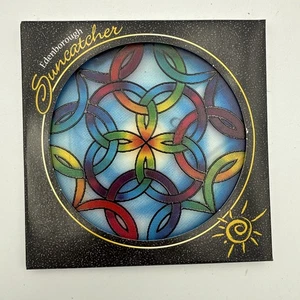 EDENBOROUGH Suncatcher 5" TARA'S KNOT Handmade Glass (CL 36) - Picture 1 of 2