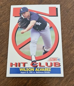 1992 Score Baseball Wilson Alvarez No Hit Club #428 Chicago White Sox - Picture 1 of 2