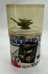 Star Wars Yoda 100 Piece Puzzle with Mini Figure 2008 Hasbro MB New Sealed - Picture 1 of 6