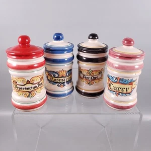 SET BARATTOLO SPEZIE CERAMICA SCURO DAL 1949 italiano terracotta - Foto 1 di 22