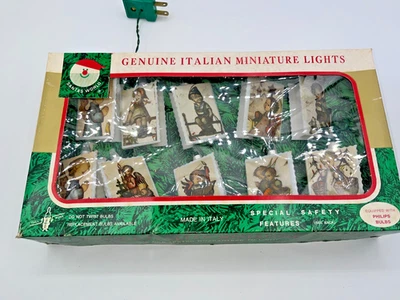 Vintage Santas World  Kurt Adler Italian Miniature Angel Lights in Box NRFB Work - Image 1 of 4