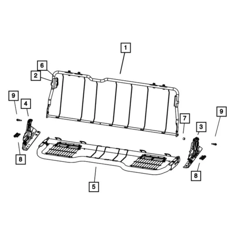 For Dodge Dart 2013-2016 Mopar Rear Seat Screw - Image 1 of 1