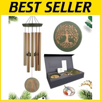Carillones de viento Golden Life Tree - Regalo conmemorativo para seres queridos Foto 1 de 4
