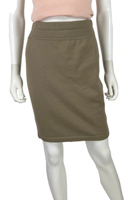 Auténtica Falda Escada 4 US 40 IT 34 D S Beige Lana Angora Elástica Cintura Auténtica Foto 1 de 4