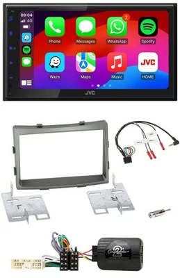 JVC Bluetooth 2DIN Lenkrad DAB USB Autoradio für SSangYong Rodius ab 2013 - Bild 1 von 4