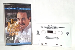 Vintage 1994 Cal Thomas The Things That Matters Most Audio 3 & 4 Cassette Tape 2 - Foto 1 di 8