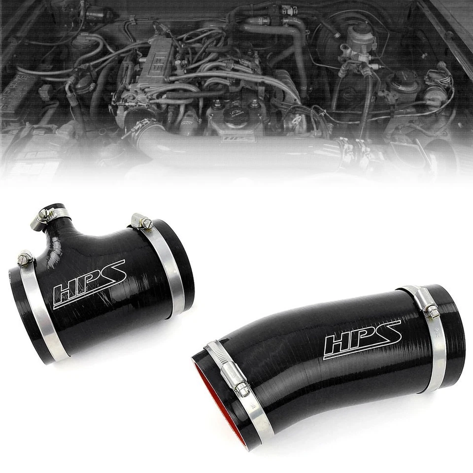 Kit de manguera de admisión de silicona negra HPS para 91-92 Toyota Land Cruiser FJ80 4,0 L 3F-E Foto 1 de 1