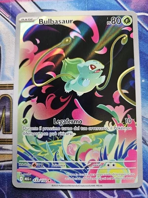 Pokemon Bulbasaur Rara Illustration In Italiano MegaEvoluzioni 133/132 - Immagine 1 di 2
