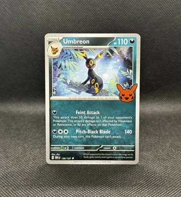 Tarjeta Pokémon Umbreon 130/197 Truco o Comercio Halloween No Holo Poco Común Foto 1 de 2