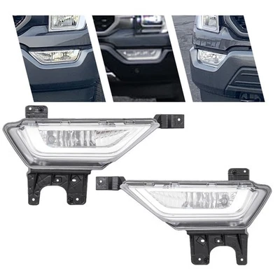 Pair Left+Right Fog Lights Halogen Lamps Assemblies For 2021 2022 2023 FORD F150 - Image 1 of 4