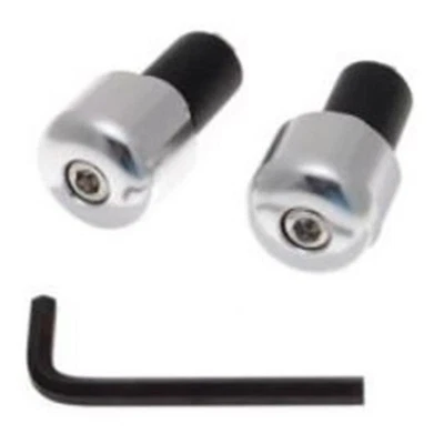 Moto Terminali Del Manubrio / Pesi Manubrio Cromo 109g per Manubrio Da Ø17mm - Immagine 1 di 3