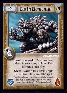 Earth Elemental - FOIL - Dwarves - Warlord Saga of the Storm - Picture 1 of 6