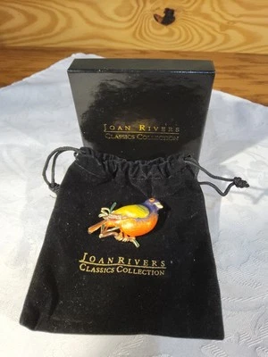 Broche Joan Rivers Bunting Flights of Fantasy Bird Nuevo en Caja Nunca Usado Retirado NUEVO Foto 1 de 4