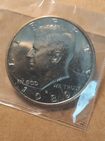 1989 D KENNEDY HALF DOLLAR MINT SET COIN Cover