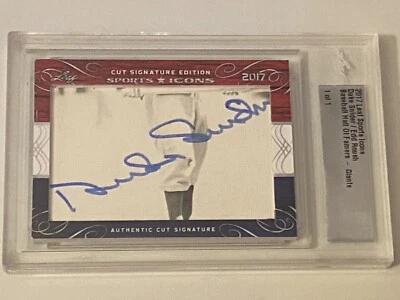 2017 Leaf Sports Icons Cut Signature Edition Duke Snider & Edd Roush Auto 1/1 - Image 1 of 2