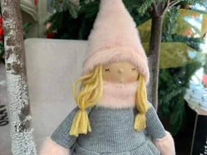 Bambola carina h 40 cm c.ca vestito invernale kawaii - Foto 1 di 2