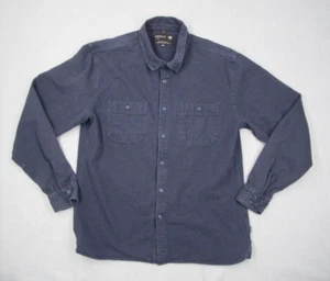 Arbor Shirt Mens 2XL XXL Blue Button Up Twill Work Shacket Outdoor Workwear - Picture 1 of 8