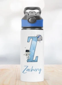 Personalised Galaxy Astronaut Metal Water Drinks Bottle Spill Proof Bottle - Picture 1 of 3