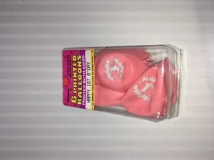 12” Latex Pink Happy 1st Birthday Balloons, 6ct. CHOKING HAZARD – Children under - Picture 1 of 7