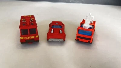 Vintage Matchbox 1976 Fire Chief, 1980 Command Vehicle Foam Unit & 1981 Snorkel - Image 1 of 4