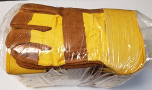 Pack 12 Pairs Industrial Gloves 70% Leather 30% Cotton 85-7513P New in Package - Bild 1 von 5