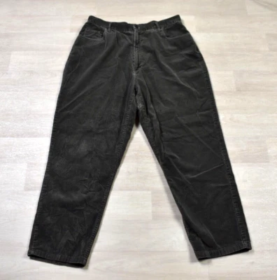 90s St Johns Bay Corduroy Pants Cords High Rise Green Grunge 32" Waist VTG - Image 1 of 4