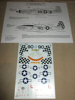 Calcomanías modelo avión SuperScale P-51B Mustang 1:48 362, 357, 319 48-462 Foto 1 de 2