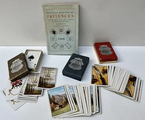 Lot 3 beaux Jeux 52 cartes à jouer Gold Cornered Piatnik 1960’s, Manuel Patience - Photo 1 sur 7
