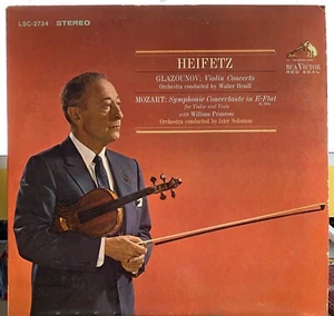 Heifetz Glazunov Concerto, Mozart Symphony Concertante RCA LSC-2734 1964 EX/G++ - Picture 1 of 1