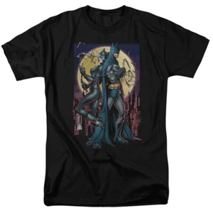 Batman Catwoman Paint the Town Red Licensed Adult T-Shirt - Picture 1 of 18