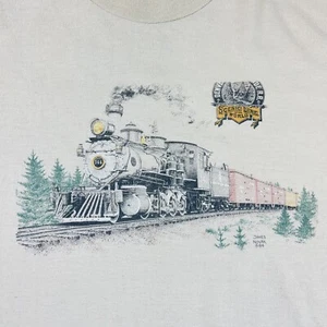 Vintage Denver und Rio Grande R.R. T-Shirt Herren XL James Novak Scenic Line 1984 - Bild 1 von 9